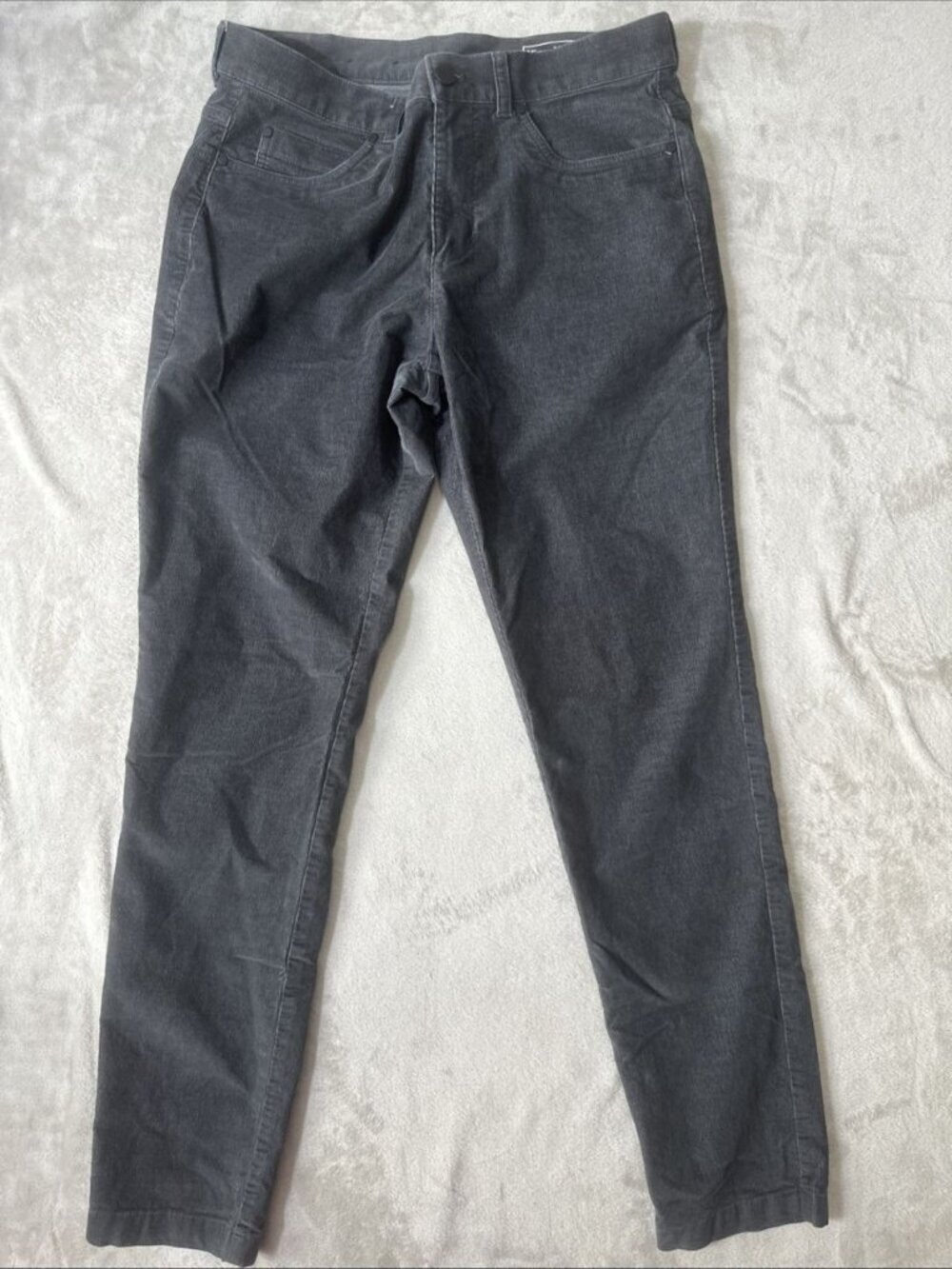Mizzen+Main Leroy Slim corduroy pants Gray stretch 31x32 men’s casual